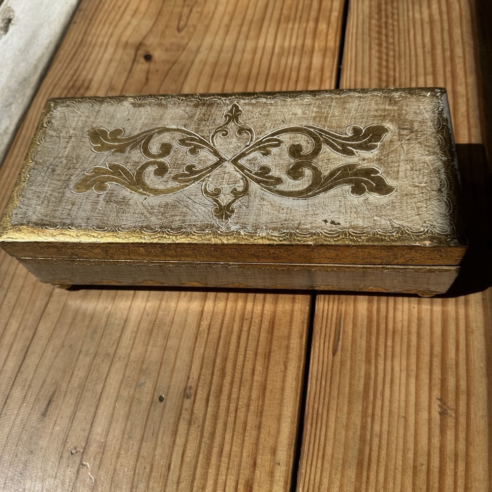 Vintage Florentine Reuge Music Box | Swiss Movement Italy | Working